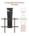 VEVOR Motorized Ceiling TV Mount, TV Wall Mount for 32 to 70 Inch TV, Electric Adjustable Ceiling TV Mount, Motorized Flip Down TV Mount Bracket with Max VESA 24 x 24 in, Fits TVs Up to 110 lbs