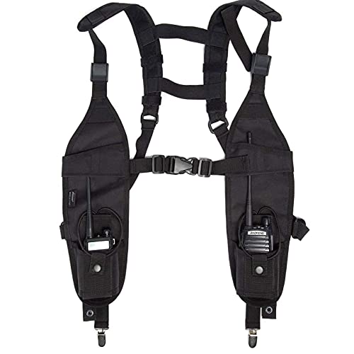 Luiton Radio Shoulder Harness Holster Chest Holder Universal Vest Rig For Police Firefighter Two Way Radio Search Rescue Essentials #TOP1