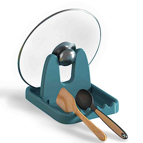 Rutschfeste Löffelablagen, Topfdeckel und Kochlöffelständer Küche Topfdeckelhalter Multifunktionsablage für Pfannendeckel Kochlöffel zur...