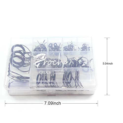 Croch 75 Pcs 8 Sizes Fishing Rod Tip Repair Kit Stainless Steel #TOP3