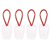 MECCANIXITY Silicone Rubber Tapered Plug 27 to 36mm Solid Bathtub Bungs Stopper with Handle for Test Tubes, Water Pipe, Drainage Hole, White 4 Pieces