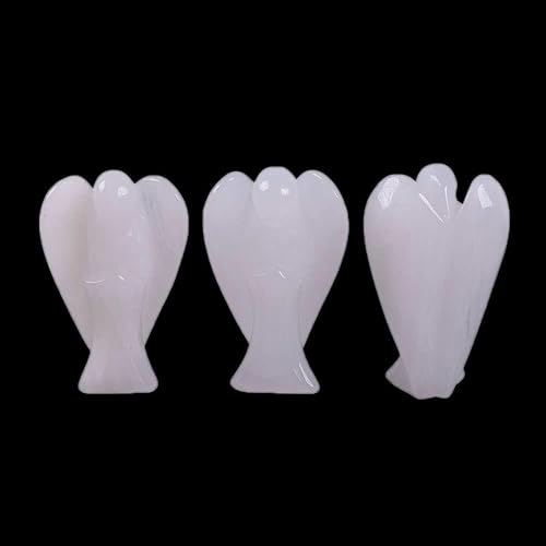 Miniatura 2 de Justinstones Estatua de Ángel de la guardia, tallada en gema de 1.5 pulgadas