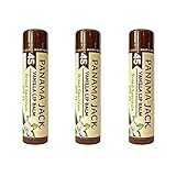 Panama Jack SPF 45 Sunscreen Vanilla Lip Balm, Broad Spectrum, Prevents & Soothes Dry, Chapped Lips (Pack of 3)