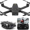 GPS Drone with 4K Camera for Adults IMX SENS Camera SD Card,Auto Return Home,Under 249g,Foldable RC Quadcopter GPS Professional Drones for Beginners,5G FPV Transmission Drone Follow Me