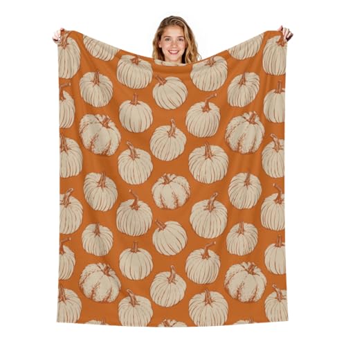 Fall Thanksgiving Throw Blanket 60 X 50 Inch Burnt Orange Autumn ...