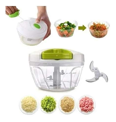 Mini Processador Alimentos Manual Triturador Cortador Mixer - Imagem 5