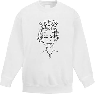 Azeeda 'Beautiful Queen' Kid's Sweatshirt/Jumper (12-13 Years) (KW00018329)