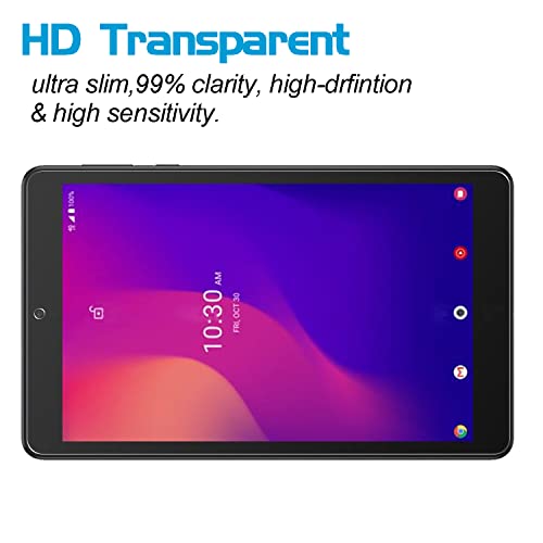 Xunylyee [2 Pack] Screen Protector For Alcatel Joy Tab/Joy Tab 2 /Joy Tab Kids/Joy Tab Kids 2/ Alcatel 3T 8", Tempered Glass Film For Alcatel Joy Tab 2 Anti-Scratch Easy Installation #TOP3