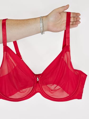 Soutien-gorge à couverture totale Curvy Couture 100F transparent crantastic avec armatures - 5