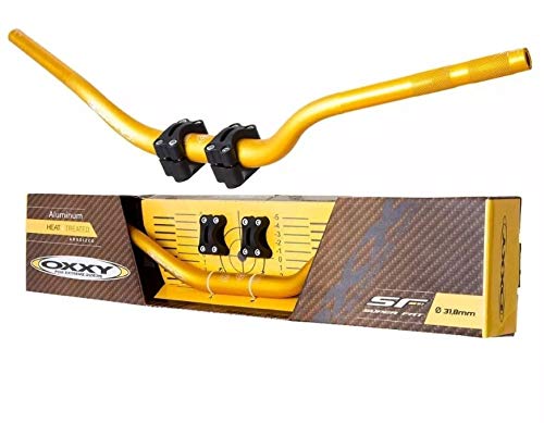 Guidão Oxxy Super Fat Bar Naked E Adaptador Dourado