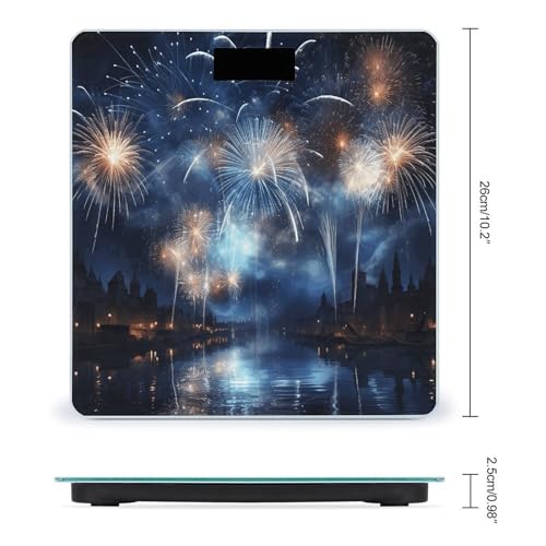 Báscula digital de baño FekiLoot con pantalla LCD miniatura 2