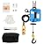 3-in-1 Electric Hoist Winch 1500W Electric Hoist 110V 1100LBS Portable Electric Winch Crane with Wireless Remote Control and Suspension Controller for Lifting and Pulling