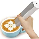 Stampante Alimentare Per Torte, Stampante Alimentare Per Torte E Biscotti Cartuccia D'inchiostro Riutilizzabile Fino A 7000 Volte Per Caffè Birra Cocktail Macaron E Biscotti Bluetooth(Brown)