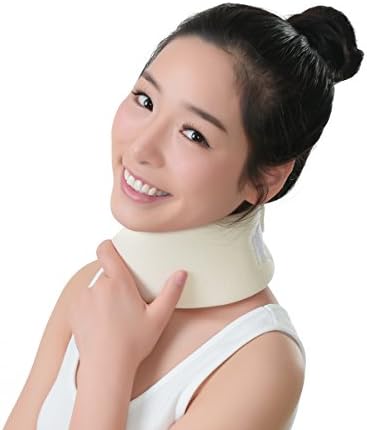 KLASVSA™ Cervical Traction & Foam Neck Brace& Cervical Collar -Soft Support Collar, Collar Strap Therapy Lightweight -Neck Pain Relief, S/M