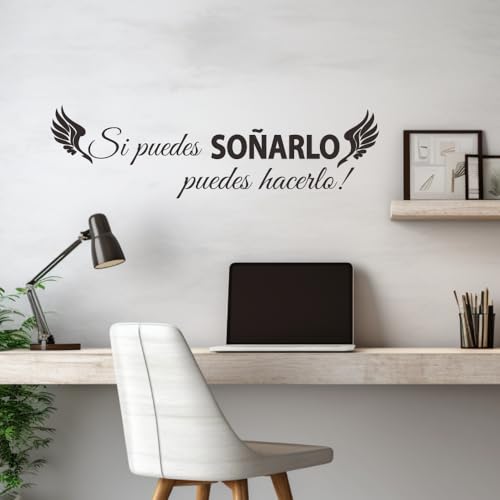 Vinilo decorativo con frase en español “Sueña en Grande” miniatura 1