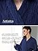 Artfasion Womens Robes Plush Bathrobe: Ultra Soft Flannel Spa Ladies Bathrobe Long V-Neck Fluffy House Robes with Belt 2 Pockets Suit for Wife Mom Female Friend Festival Gifts (Navy Blue S-M)