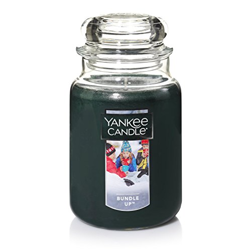 Yankee Candle Bundle Up Scented, Classic 22oz Large Jar Single Wick Candle, Over 110 Hours of Burn Time