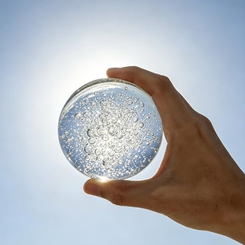 COQIRAUSEN 80mm Bubble Crystal Ball