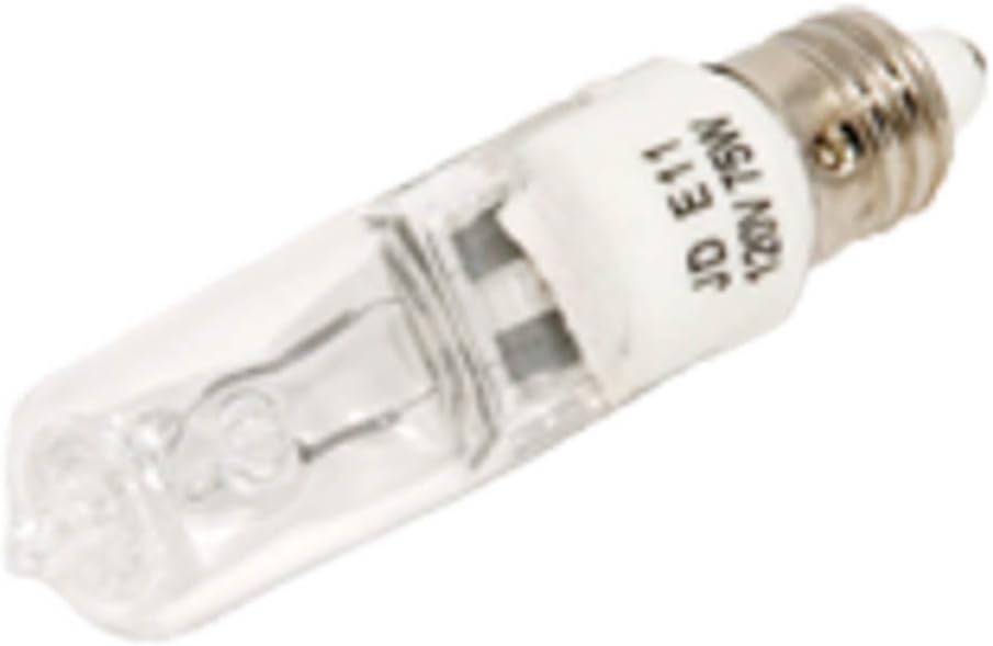 Bulbrite Q75CL/MC 120-Volt Halogen JD Type Mini-Candelabra E11 Bulb, 75-Watt