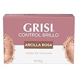 GRISI, Jabón de tocador Arcilla Rosa, control brillo | Jabón en Barra, 125 gr.