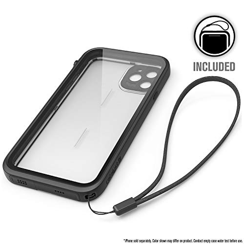 Catalyst Waterproof Case Designed For Iphone 11 Pro Max With Lanyard, Clear Back, Retail Packaging - Stealth Black #TOP6