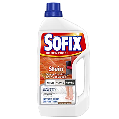 SOFIX Stein, Steinbodenreiniger, 1 l, mit einer schmutzabweisende Glanzschicht, reinigt und schützt Innen und Außen | 1l (1er Pack)