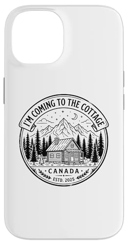 Hand-drawn Coming Cottage Canada Estd. 2025 Retro Vintage �X�}�z�P�[�X iPhone 14 �p