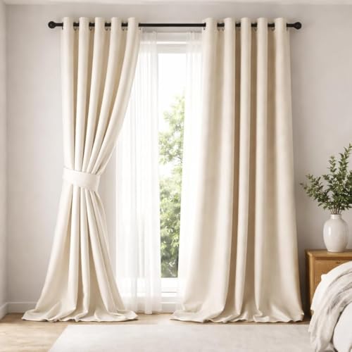 Image of LU8MERA Blackout Parent (Sandstone Beige, Window (5 ft x 4.5 ft), Solid)