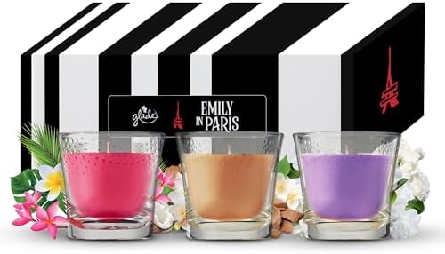 Glade Velas Aromaticas Perfumadas Emily em Paris Pack 3 unidades,...