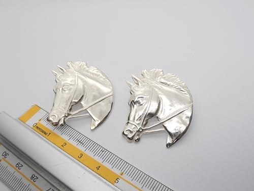 Boucles d'oreilles cheval clous argent 925 passion équitation - 7