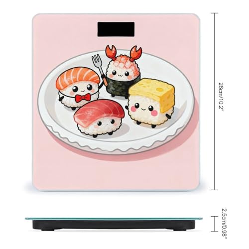 Báscula digital de baño Sushi para peso corporal miniatura 2