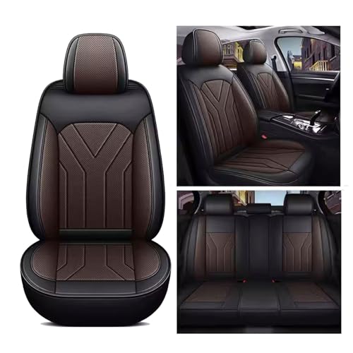 Seat Covers Full Set for Mitsubishi L200 Double Cab 2019-2024,Leather Seat Covers, Car Seat Covers Full Set 5 Seats, 5D Foam Back Support, Leather Car Seat Cushion Super Breathable, Storage Bags ( Col