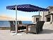 Produktbild QUICK STAR Standmarkise 3,75x2,25m Terrassenüberdachung Dubai Blau