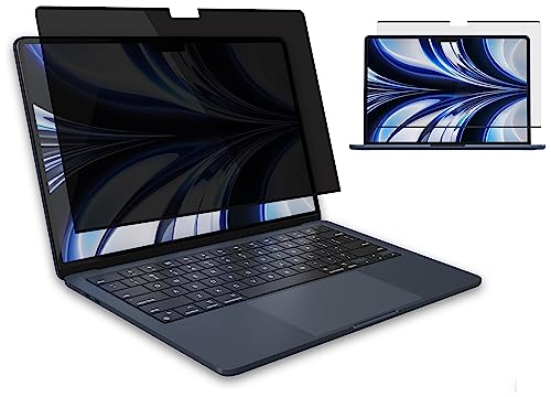 MyGadget Magnetic Screen Protector compatible with Apple MacBook Air 13,6 Inches (2022) M2 A2681