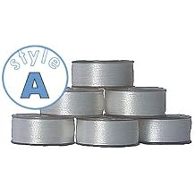 ThreaDelight 72 Prewound Bobbins - White "A" Size Plastic Sided