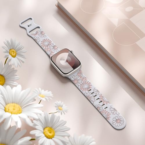 DaQin Floral Engraved Band Compatible with Apple Watch Bands for Women by DaQin - Used condition - US$7.02