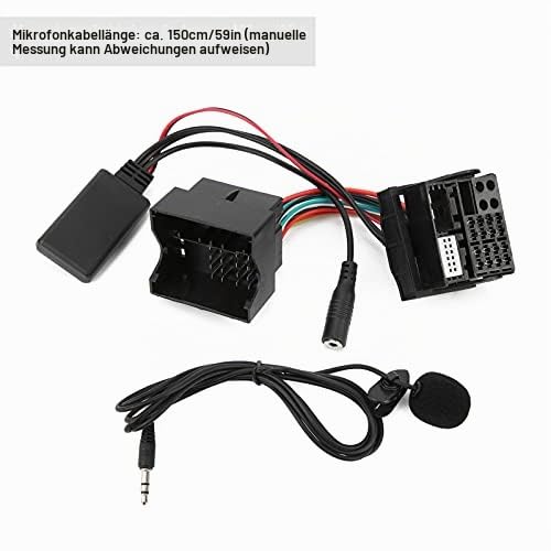 Bluetooth-Freisprecheinrichtung, Audio, Radio, Musik-Adapter, AUX-in-Kabel-Adapter-Stecker-Set mit Mikrofon-Ersatz für RNS 510/RCD 300, Auto-Bluetooth-AUX-Modul, Kabel 150 Cm/59