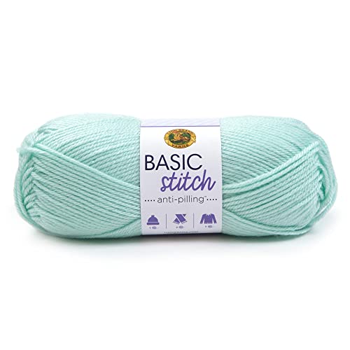 Image of (1 Skein) Lion Brand Yarn Basic Stitch Anti Pilling Yarn, Frost