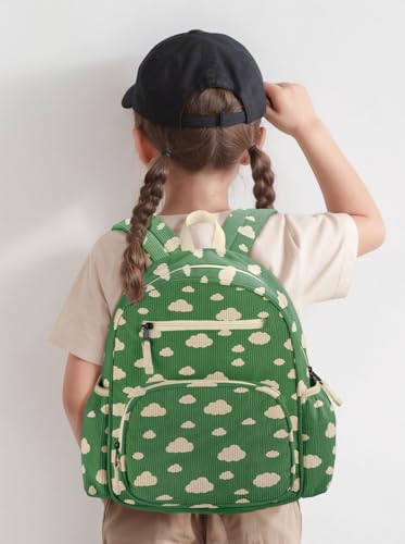 Image of atgark Corduroy Toddler Backpack for Girls Boys: Preschool Kindergarten Backpack - Cute Kids Backpacks for Girls Boys