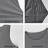 PINSPARK Men's Tank Top Sleeveless T-Shirt Breathable Muscle Shirts Slimming Bodybuilding Vest Quick Dry Gym Fitness Tops Ribbed Vests Tight Undershirt Dark Grey S #3