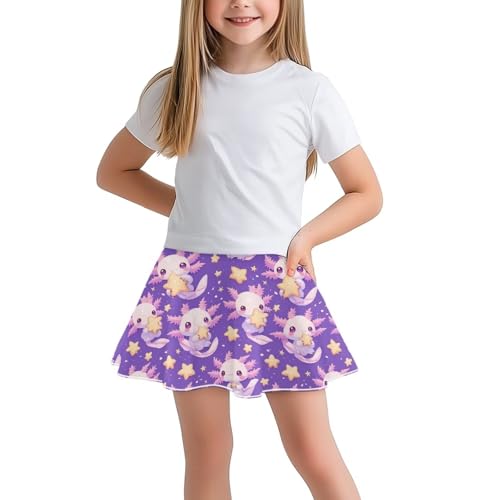 Kids 2 in 1 Skorts for Girls Tennis Athletic Skirts with Pockets 5-14 Years Casual High Waisted Comfy Skorts