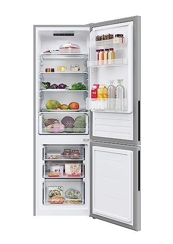 Hoover H-FRIDGE 300 HOCT3L517ES2 Frigo-congélateur 2D Autonome, Technologie Low Frost, Fonction de Superrefroidissement, Affichage électronique, Classe énergétique E, Argent – Image 5