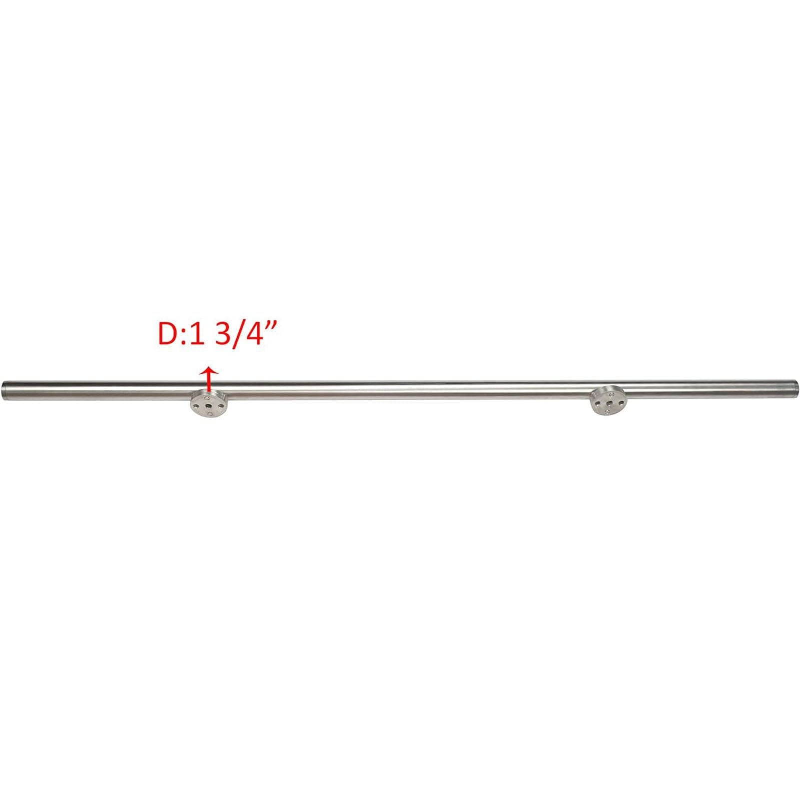 Rolling Library Ladder Hardware Round Tube Sliding Library Hardware Rolling Full Set Track Kit, 2-8 m Track/Rail, stal nierdzewna, jeden kolor - 400 cm zestaw gąsienic