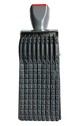 Zeng Business Stamps, 9 Digits Roller Stamp Personalized English Alphabet Number Symbol Rolling Wheel Stamp Multi-Function Diy Scrapbooking Roller Stationery #TOP7