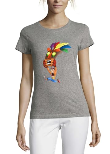 T-shirt castor avec masque respirant en coton doux pour femme active