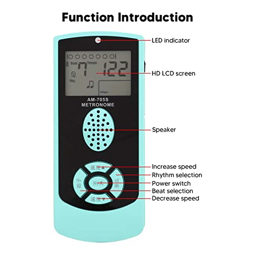 Asixxsix Digital Metronome, Rechargeable Led Dispaly Electronic Metronome With Speaker, Beat Tempo High Accuracy Universal Compact Metronome For Guitar Violin Piano Drum #TOP7