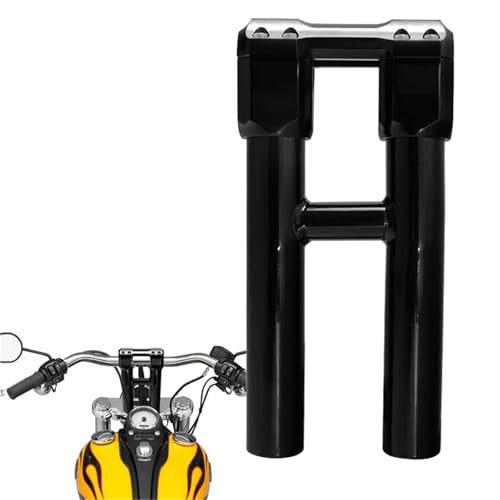 Rehausseur de guidon moto 1,25'' noir pour Dyna et Softail