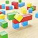 Intock Magnetic Blocks, Magnetic Cubes Educational Toys, Original Award Winning Magnetic Building Blocks for Kids, 40 Pieces Colorful Autism Toys Magic Cube Sensory Toys for Kids