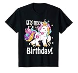 Kids Its my 6th birthday Unicorn (6 Year Old) Shirt Girls T-Shirt