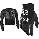 Fox Titan Sport Jacket Black XX L & Dirtpaw Motorrad Cross Enduro Fahrrad Handschuhe